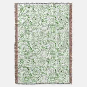 Couverture Motif vert de biologie