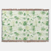 Couverture Motif vert de palmier (Devant)