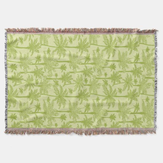 Couverture Motif vert de palmiers (Devant)