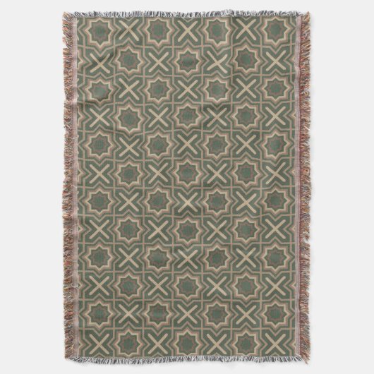 Couverture Motif vert et Brown (devant Vertical)