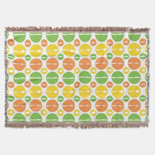 Couverture Motif vintage de couverts (Devant)