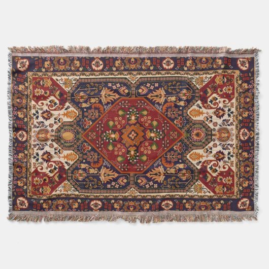 Couverture Motif Vintage Mandala Perse ornemental (Devant)