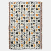 Couverture Motif Visages de chat | Cool Kitty Cat Lover (devant Vertical)