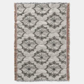 Couverture Motif Web en blanc sans couture noire Spider - (devant Vertical)