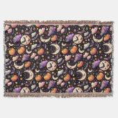 Couverture Motif Whimsical Halloween Night Sky (Devant)