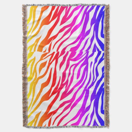 Couverture Motif Zebra Multicoloured Skin Stripes-22164 (devant Vertical)