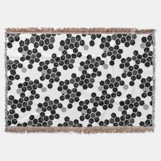 Couverture Motifs de données sur le hexadécimal noir (Devant)