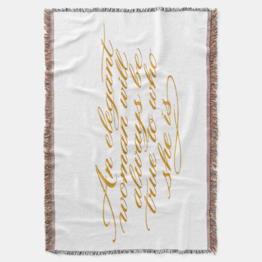 Couverture Motivational Women's Quote Blanket (devant Vertical)