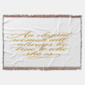 Couverture Motivational Women's Quote Blanket (Devant)