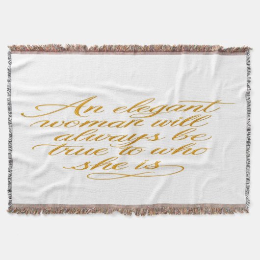 Couverture Motivational Women's Quote Blanket (Devant)
