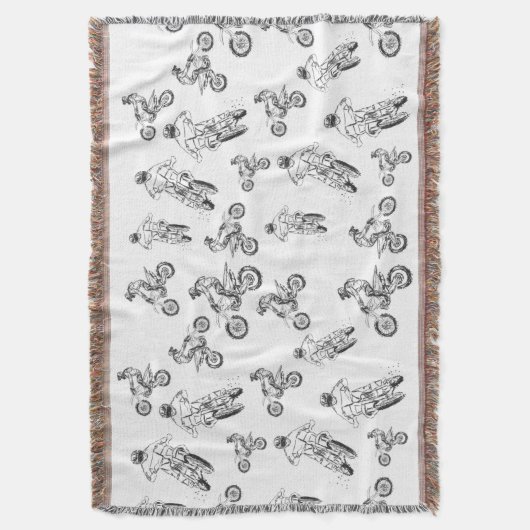 Couverture Moto Cross Motif (devant Vertical)