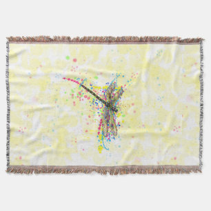 Couverture Mouche dragonfly à l'aquarelle tendance mignonne