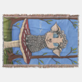 Couverture Mouton bébé sur champignon (Devant)