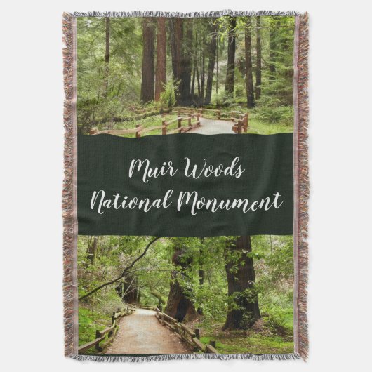 Couverture Muir Woods Path II Nature Photography (devant Vertical)