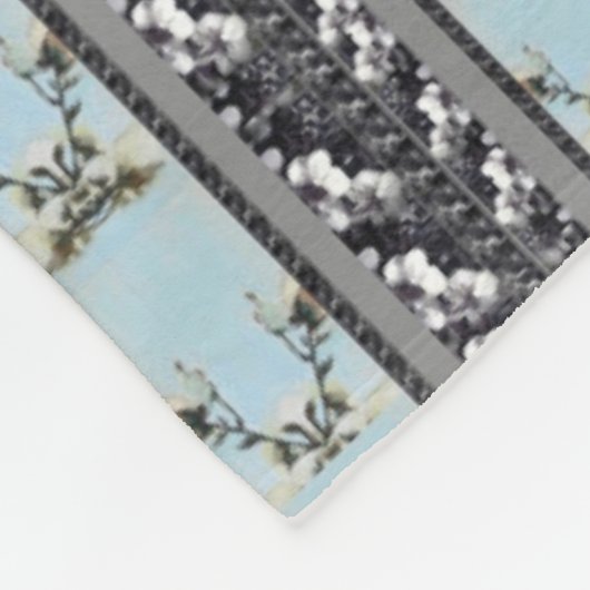 Couverture multi de rayure d'orchidée de pavots (Coin)