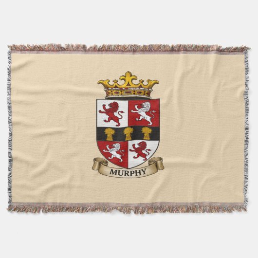 Couverture Murphy Family Coat of Arms Throw Blanket (Devant)