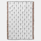 Couverture Musique Motif Melting Treble Clef noir et blanc (devant Vertical)