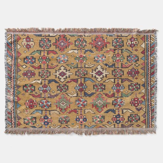 Couverture Mustard Khyrdagyd 19e siècle Rouge foncé coloré (Devant)