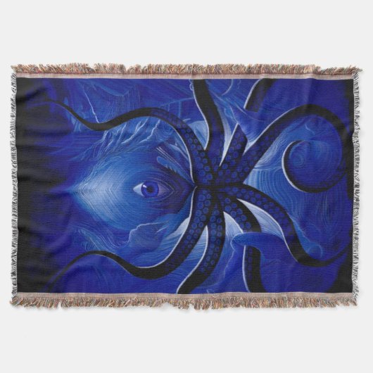 Couverture "Mystic Blue Octopus jeter la couverture** (Devant)