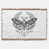 Couverture Mystical Gothic Moth Botanical Celestial Line Art (Devant)