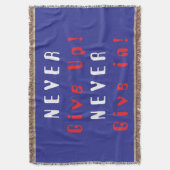 Couverture N'abandonnez jamais ; ne cédez jamais (devant Vertical)