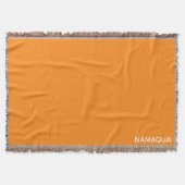 Couverture Namaqua orange nom de la couleur (Devant)