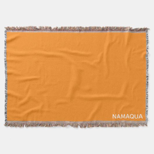 Couverture Namaqua orange nom de la couleur (Devant)