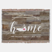 Couverture Nantucket Accueil Ville Look bois personnalisé (Devant)