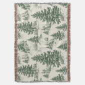 Couverture Nappe verte en toile de Jouy à motif d'arbre de No (devant Vertical)