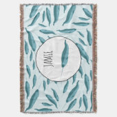 Couverture Narwhal dans le Motif de l'océan bleu (devant Vertical)