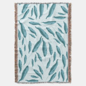 Couverture Narwhal dans le Motif de l'océan bleu (devant Vertical)