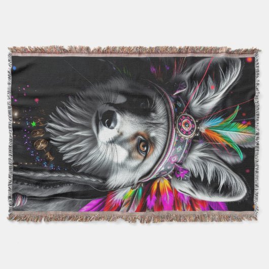 Couverture Native American Fox art (Devant)