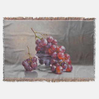 Couverture Nature morte Raisins Rouges - d'après peinture ori