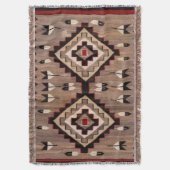 Couverture NAVAJO FEATHER PATTERN TAPESTRY 1900 reprint     (devant Vertical)