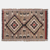 Couverture NAVAJO FEATHER PATTERN TAPESTRY 1900 reprint     (Devant)