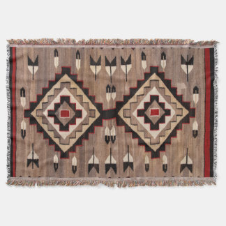 Couverture NAVAJO FEATHER PATTERN TAPESTRY 1900 reprint    