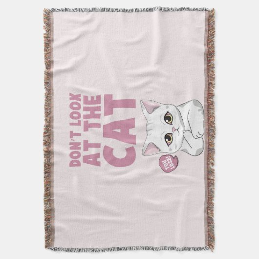 Couverture Ne regardez pas le chat - Drôle chat blanc (devant Vertical)