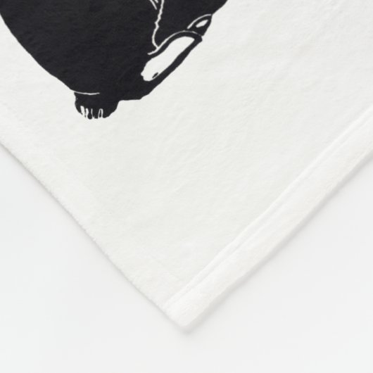 Couverture néerlandaise noire et blanche d'ouatine (Coin)