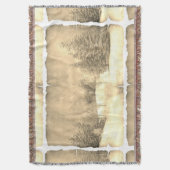 Couverture Neige rustique scène hivernale à feuillage persist (devant Vertical)