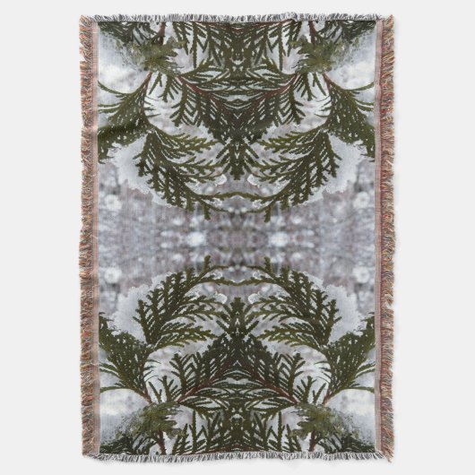 Couverture Neige sur les branches À feuillage persistant (devant Vertical)