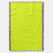 Couverture Neon Chartreuse couleur solide | Classique (devant Vertical)