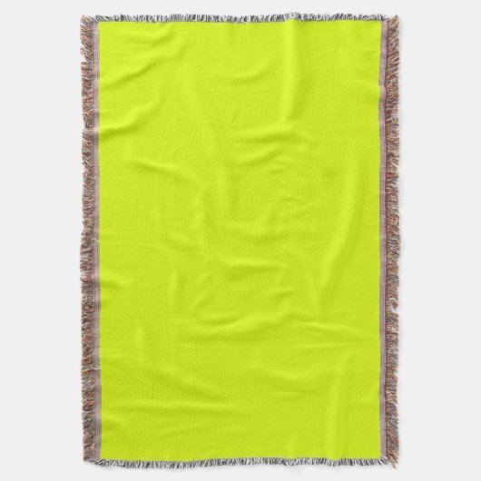 Couverture Neon Chartreuse couleur solide | Classique (devant Vertical)