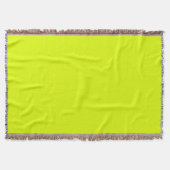 Couverture Neon Chartreuse couleur solide | Classique (Devant)