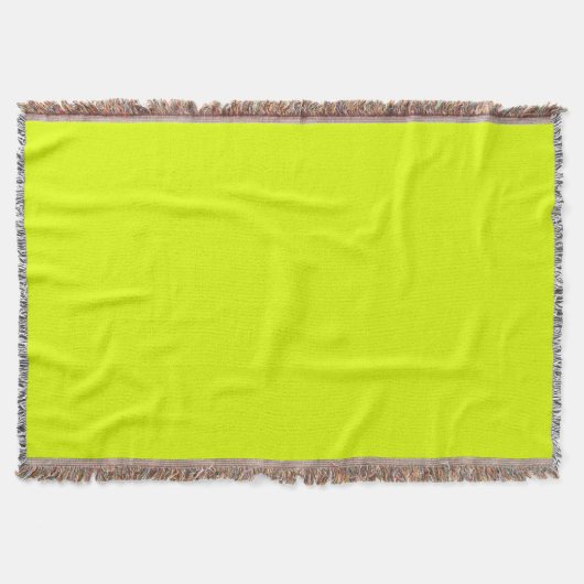 Couverture Neon Chartreuse couleur solide | Classique (Devant)