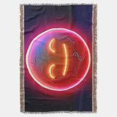 Couverture Neon Glow Happy Face Art (devant Vertical)