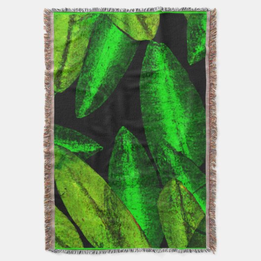 Couverture Neon Green Art Feuille. Acheter maintenant (devant Vertical)