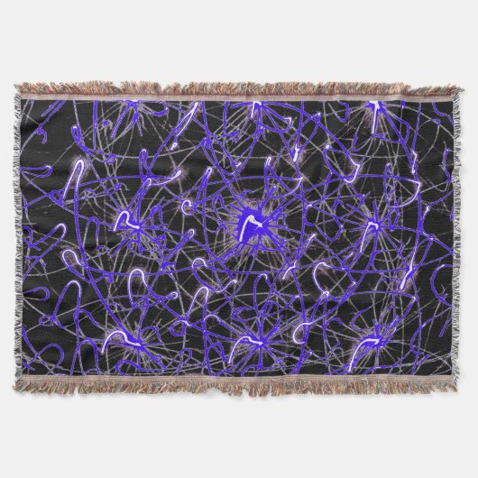 Couverture Neon Light Trails – Plaid Premium Tissé (Devant)