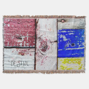 Couverture Néoplasticisme amusant style d'art en bois personn