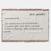 Couverture Neuvième amendement Constitution Charte des droits (Devant)