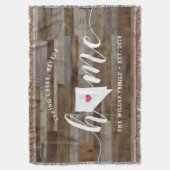 Couverture Nevada Maison de l'État Personnalisé Aspect Bois (devant Vertical)